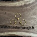دستگیره حلقه ای طلایی و کروم